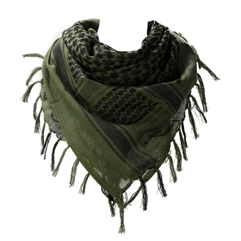 

Outdoor Hiking Scarf Desert Arab Scarf Cotton Head Scarf for Men Women Green