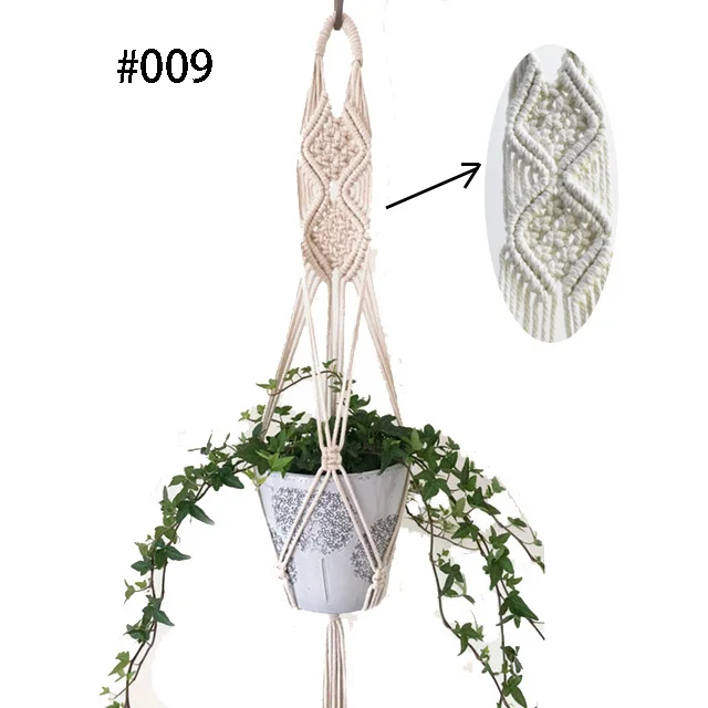 Hot sales 100% handmade macrame plant hanger flower /pot hanger for wall decoration countyard garden