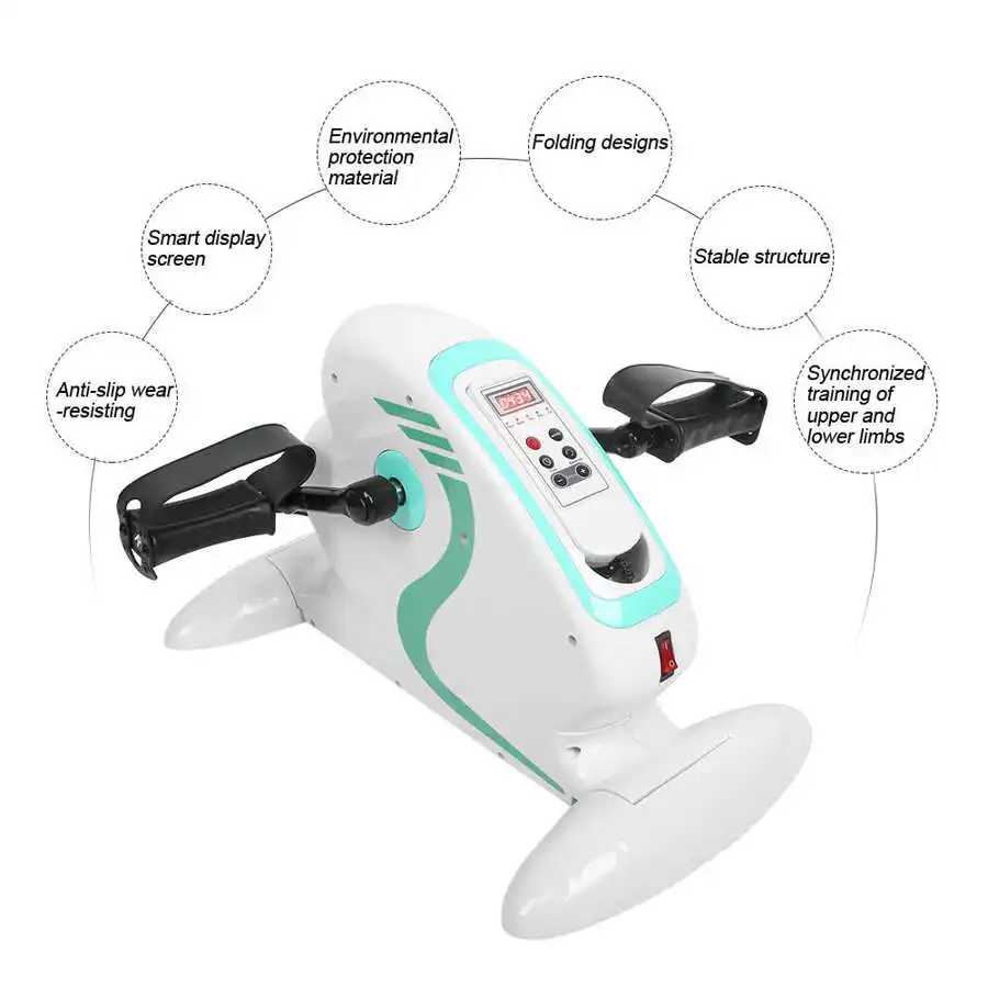 Electric Rehabilitation Machine Elderly Leg Arm Exercise Training Bike Body Recovery Fitness Slimming with LCD Screen EU Plug 3