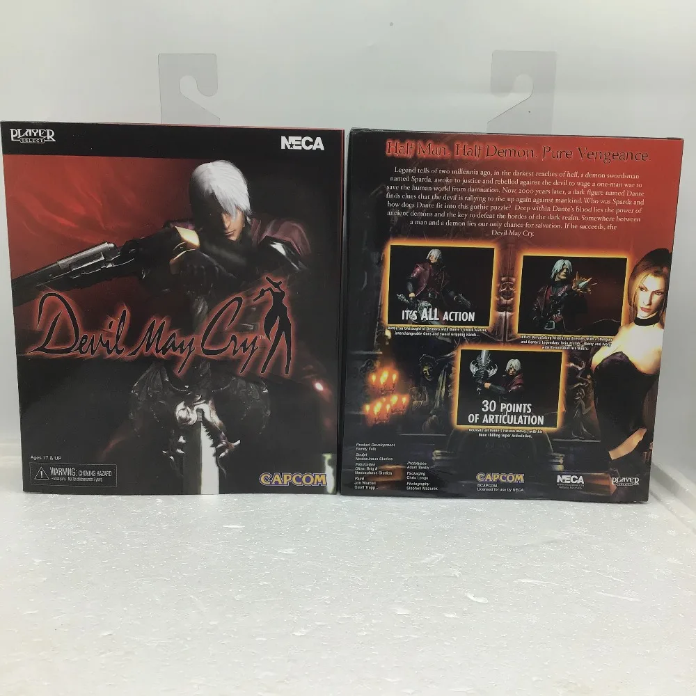 18 см NECA Devil May-Cry 30 Points Of Articulation Son of Dante Spartan ПВХ Фигурки Модель Коллекция игрушек подарок кукла