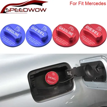

SPEEDWOW Fuel Cap Stickers Gasoline Diesel Fuel Tank Cap Cover For Mercede Benz BCES GLK DE GLA-Class W204 W205 X204 W212 W213