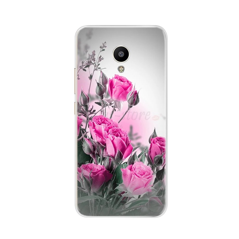 cases for meizu For Meizu M5 Case For Meizu M5 Cover Case Silicone TPU Soft Flowers Patterned Back Cover for Meizu M5 M 5 Mini Phone Case 5.2" best meizu phone case design Cases For Meizu