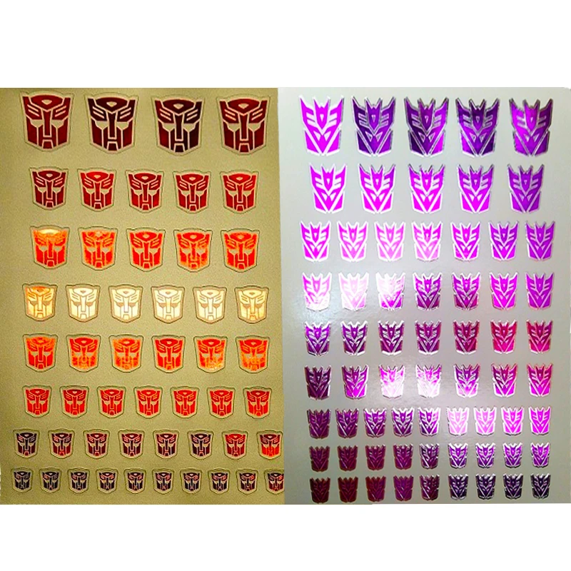 

0.6 * 0.6--1.5 * 1.5Cm Stickers Decepticons/Autobots Symbol Stickers Customized COOL DIY Scene Accessories Decoratio kids gifts