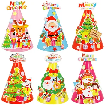 

Children DIY Halloween Hat DIY Assorted Halloween Cap Costume Hat For Kids Party Prop Decoration Toys