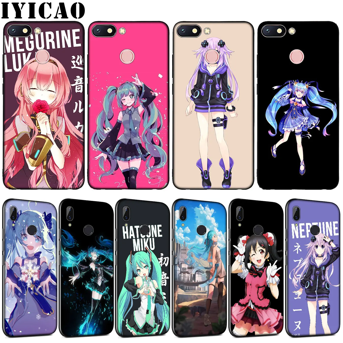 Hatsune Miku Vocaloid Cartoon Anime girl Soft Silicone Case for Xiaomi Redmi Note 8 8A 8T 7 7A 6 6A 5 5A GO S2 K30 K20 Pro |