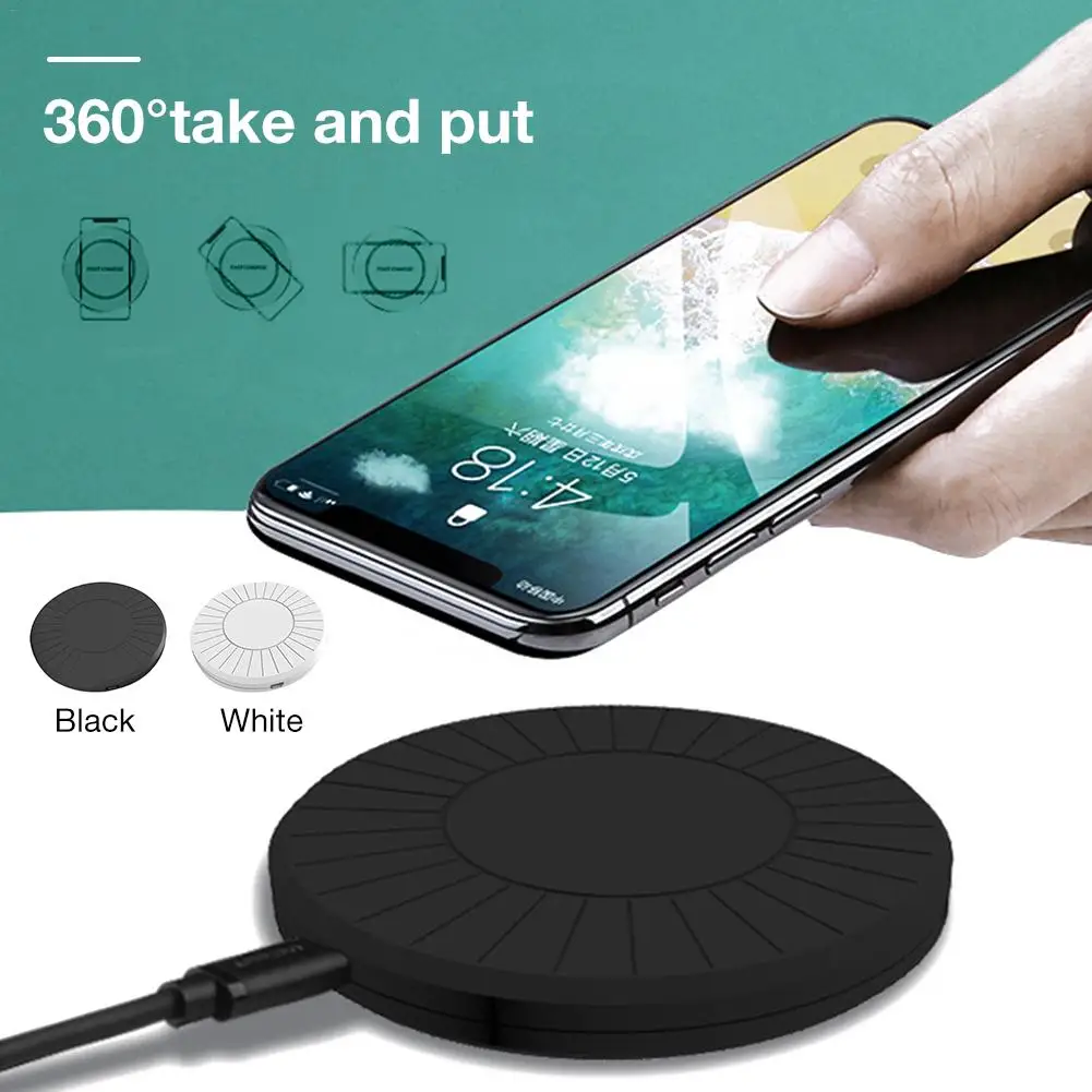 

QI Mobile Phone Wireless Charger 5W General Charge for Apple Mobile Phone Universal Desktop Wireless Fast Charging Pad