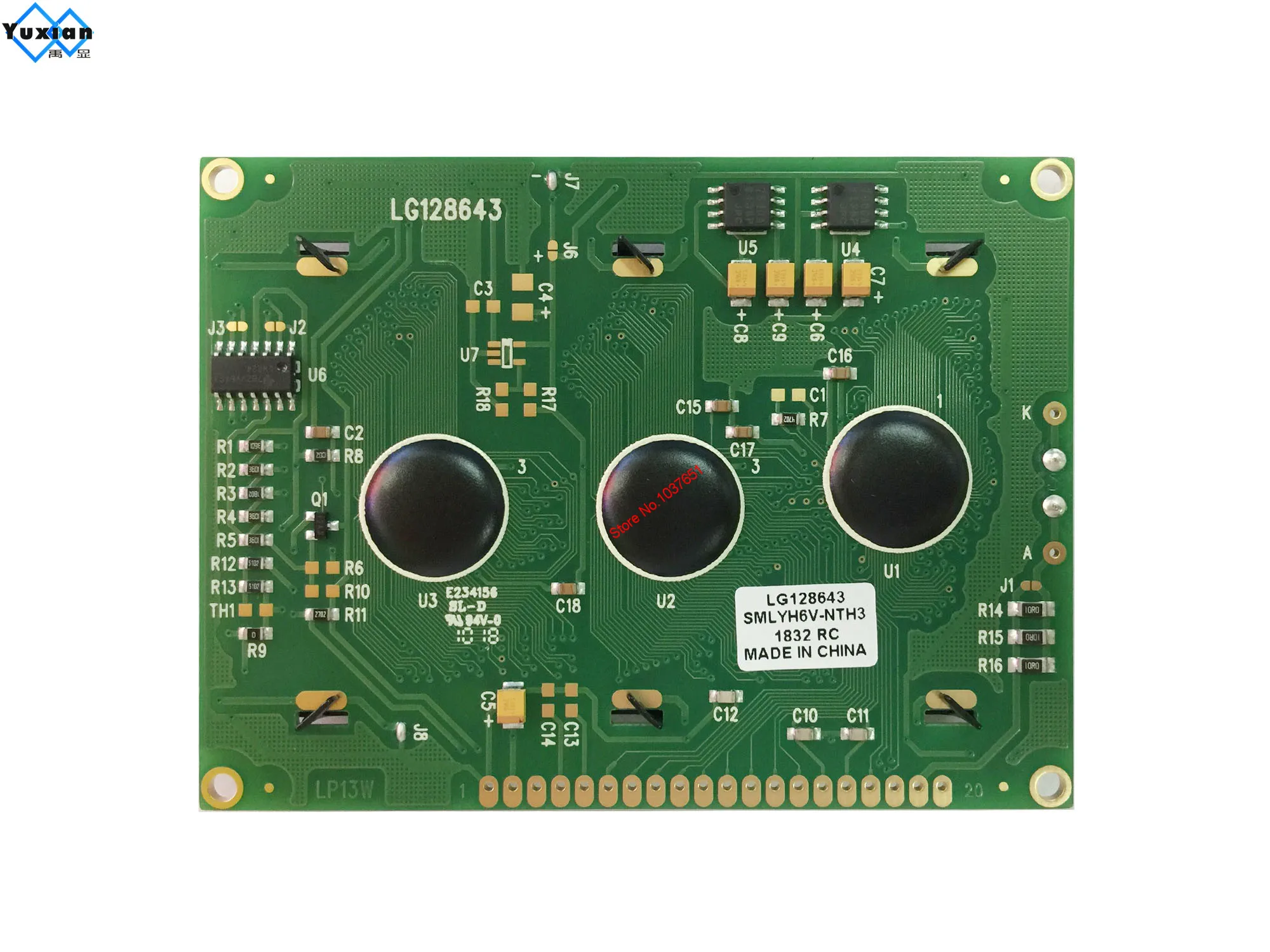 128x64 Lcd Display Lg128643 Green 
