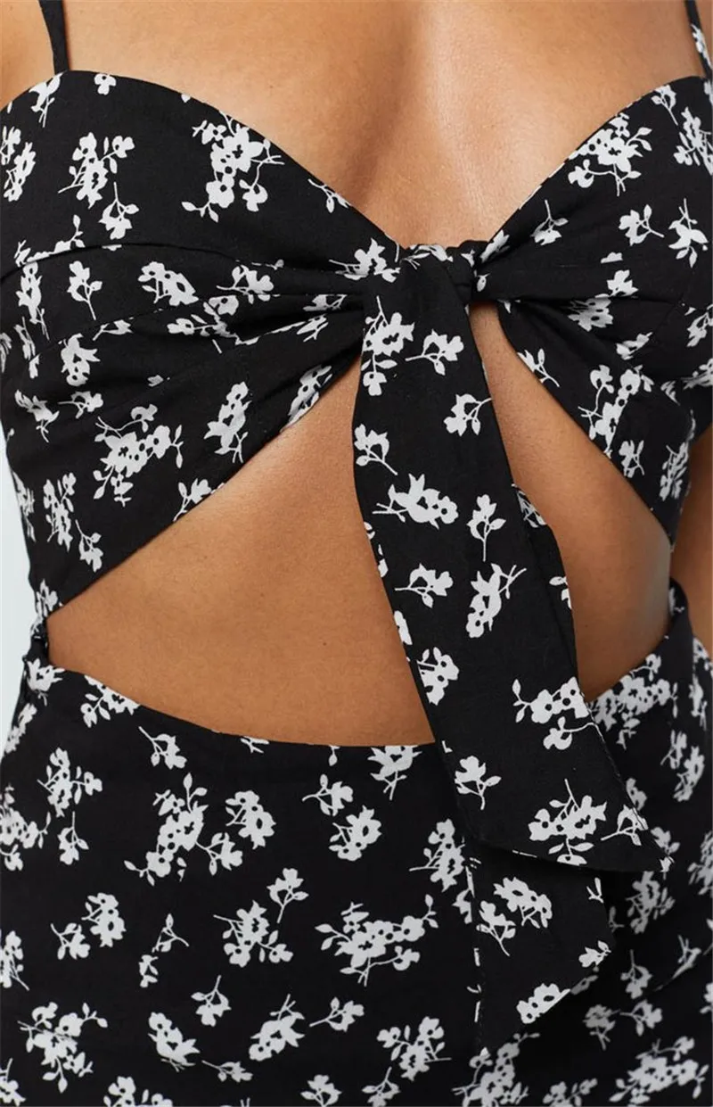 boho print floral mini wrap dress09