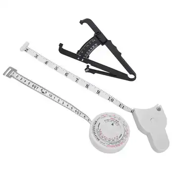 

Facial Massager Body Fat Tester Retractable Waist Measuring Tape BMI Measuring Tool Weight Loss Caliper Health Care