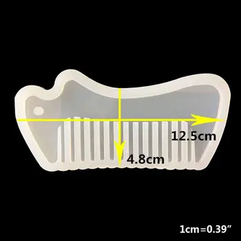 

10Pcs Crystal Epoxy Resin Mold Comb Casting Silicone Mould DIY Crafts Making Too N58F