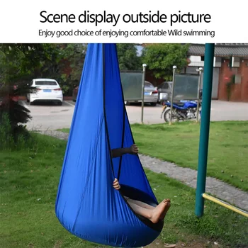 

1Pc Garden Egg Hanging Chair Child Swing Pod For Home Single Outdoor Indoor Hammock Swing Chairs Kids Swing Toy Garden Furniture
