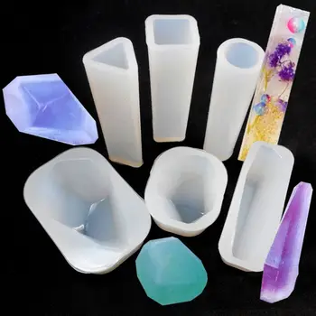

6 Pcs/set Crystal Epoxy Mold DIY Handmade Pendant Jewelry Making Mould