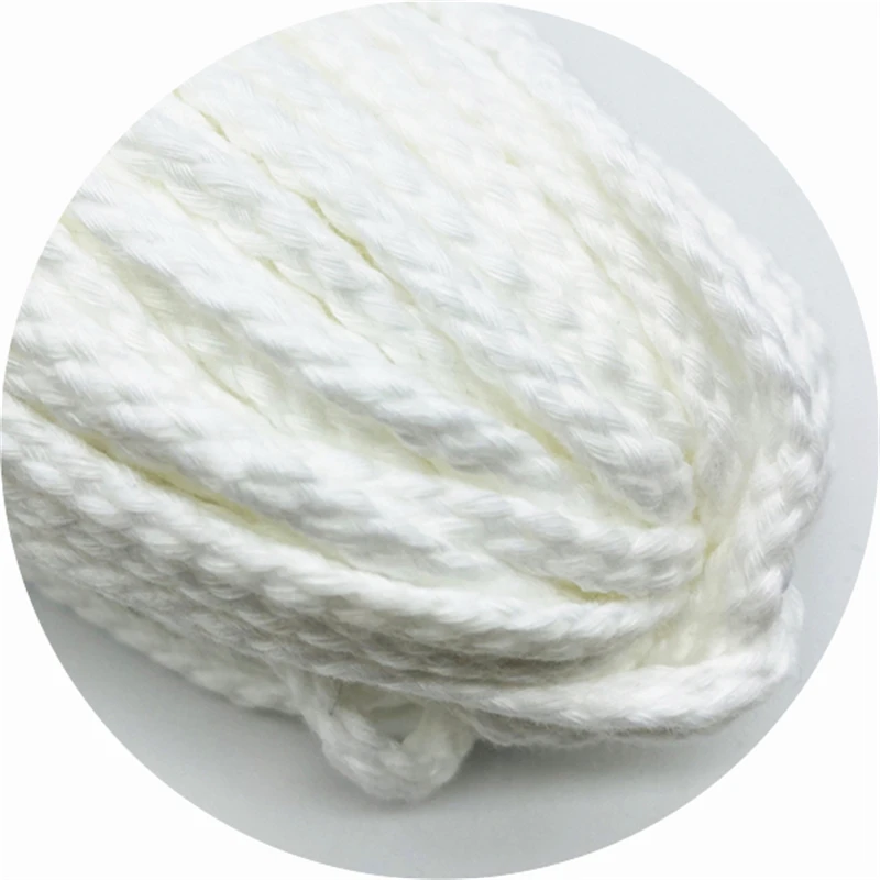 5mm Cotton Rope cotton rope Decorative Twisted Braided Cord Rope For Handmade Home Textile Decoration 5yards/Lot