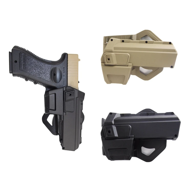 Тактический подвижный пистолет кобура военный ремень Airsoft кобура для пистолета с фонариком или лазером установленный поясной кобуры для Glock 17 19