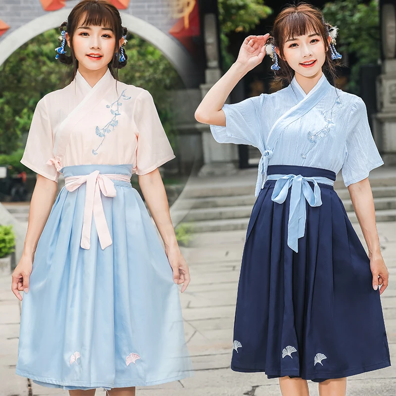 

Chinese Dance Hanfu Costume Traditional Stage Outfit for Women Princess Fairy Ancient Clothes Embroidery Classical Hanfu Dress