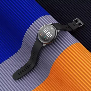 

Haylou Solar LS05 Full Round Screen Wristband Smart Watch 12 Sport Modes Tracker Heart Rate Monitor Smart Watch for Men Women