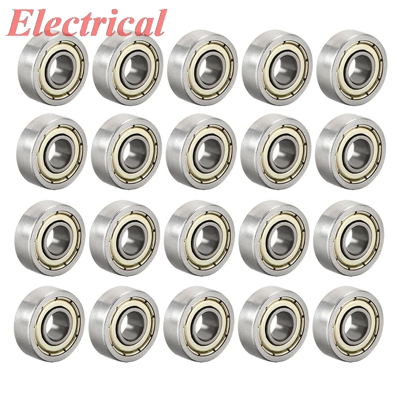 

605ZZ Ball Bearings Double Shield 5mmx14mmx5mm High Carbon Steel