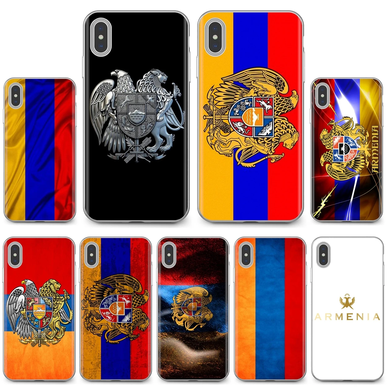 For Huawei Mate Honor 4C 5C 5X 6X 7 7A 7C 8 9 10 8C 8X 20 Lite Pro Beautiful Silicone Phone Case Armenia Russia Eagle Wings Flag | Мобильные