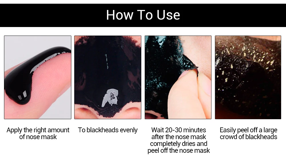 LANBENA отшелушивающая маска для лица для ухода за кожей черный маска против черных точек средство для удаления черных точек сужение пор грязевые маски полоски для носа