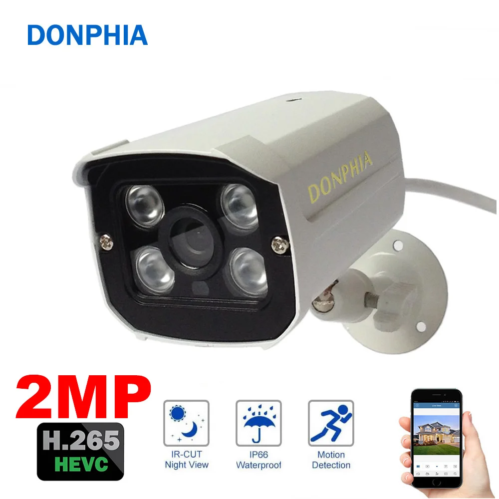 IP камера 2 Мп H265 1080P уличная Водонепроницаемая ночного видения облачный интернет