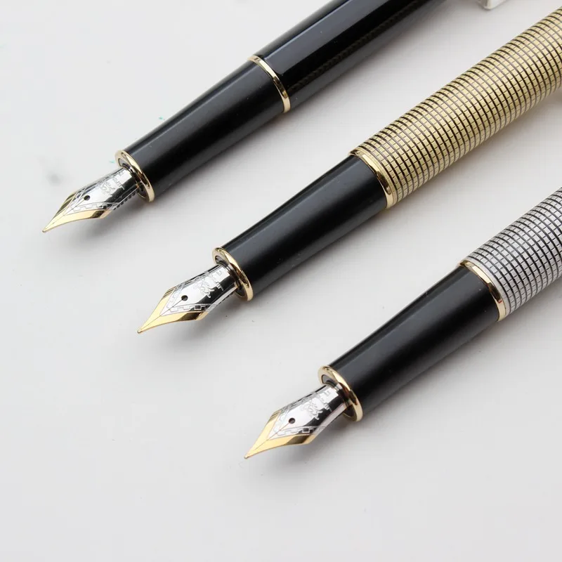 Перьевая ручка Jinhao Новые Роскошные Бронзовые ручки с чернилами