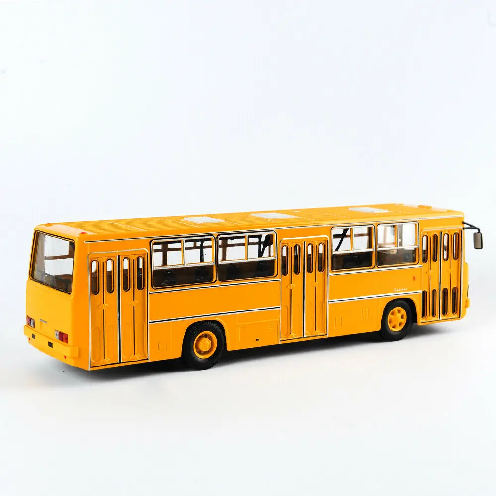 25 см 1/43 Россия Icarus автобус модель двухэтажный автомобиль советская игрушка Diecasttoys для детей IKARUS-260 Желтые Детские игрушки