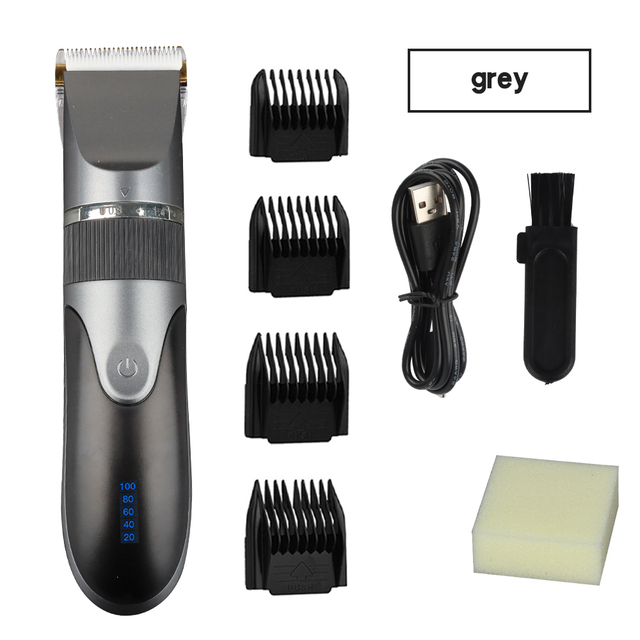 Clipper Professional Men's Barber Beard Trimmer Rechargeable Hair Cutting Machine Ceramic Blade Low Noise USB