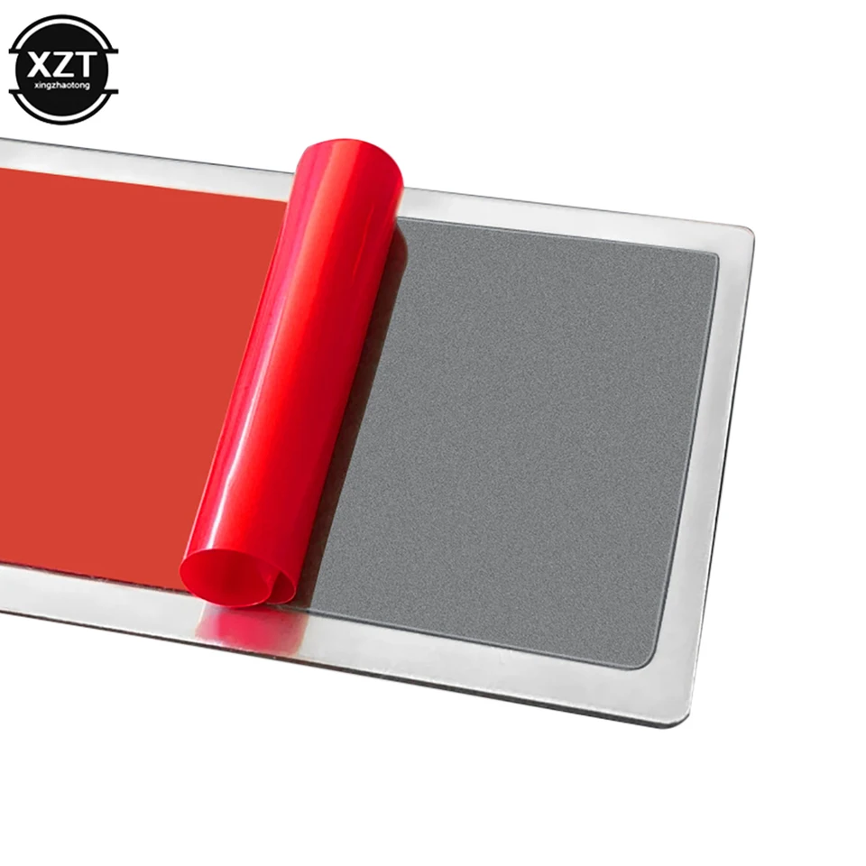 Ziciner 2 Specchietti Da Trucco Per Auto In Acciaio Inox - Grandi Dimensioni 15,7x7,6cm - Universali, Con Ombreggiatura Solare (Rettangolari/Ovali)