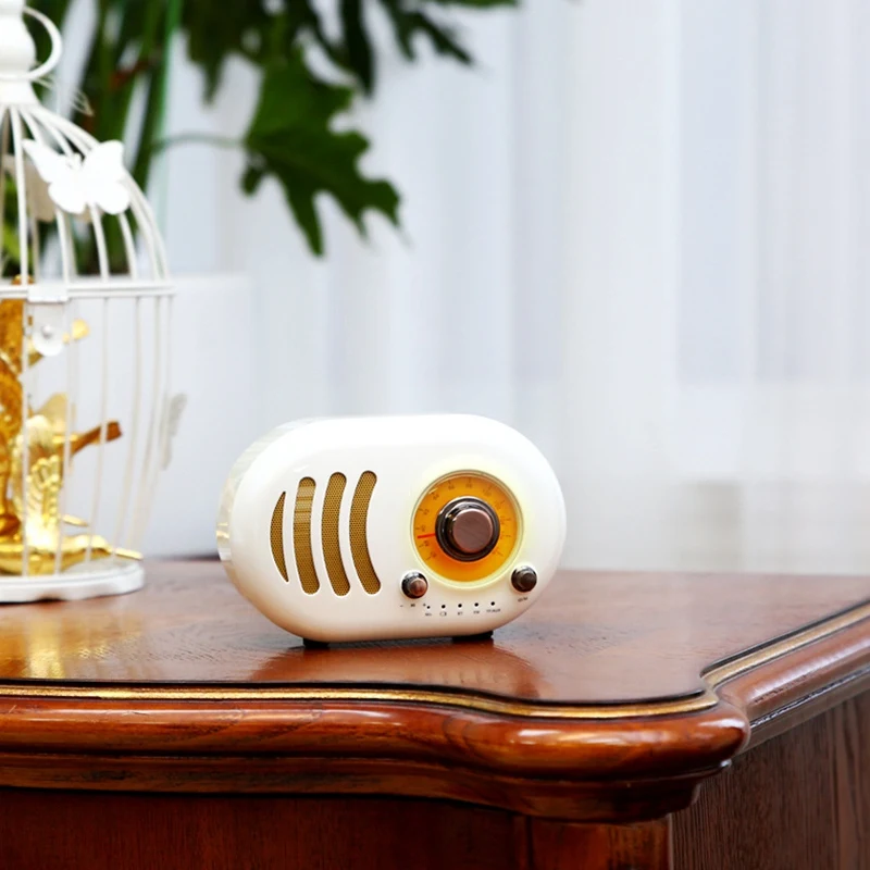 Remax Hifi Ретро Радио Bluetooth динамик портативный мини-динамик Поддержка Tf карты воспроизведения Fm радио громкой связи телефон ПК беспроводной говорить