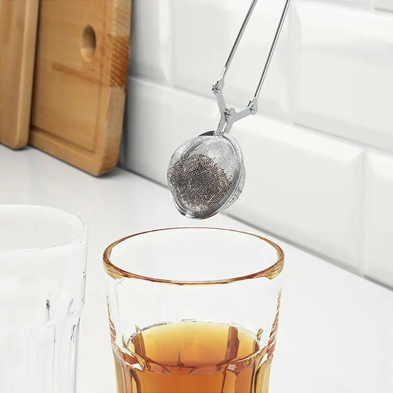 

Stainless Steel Teapot Tea Strainer Ball Shape Mesh Tea Infuser Filter Reusable Metal Tea Bag Spice Tea Tool Accessories