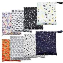 Sac à langer lavable et réutilisable, avec fermeture éclair, différentes tailles, Design à la mode, imperméable, pour Sport, natation