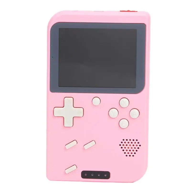 PB03 Mini Handheld Retro Video Game Console 8 Bit Pocket Game Player Built-in 400 Classic Games Gift for Child Nostalgic Player - Цвет: Pink