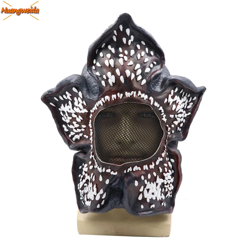 

Horror Chomper Mask Predato Halloween Latex Mask Man Fancy Scary Chomper Cosplay Death Eater Mask For Adults Patry Cosplay Props