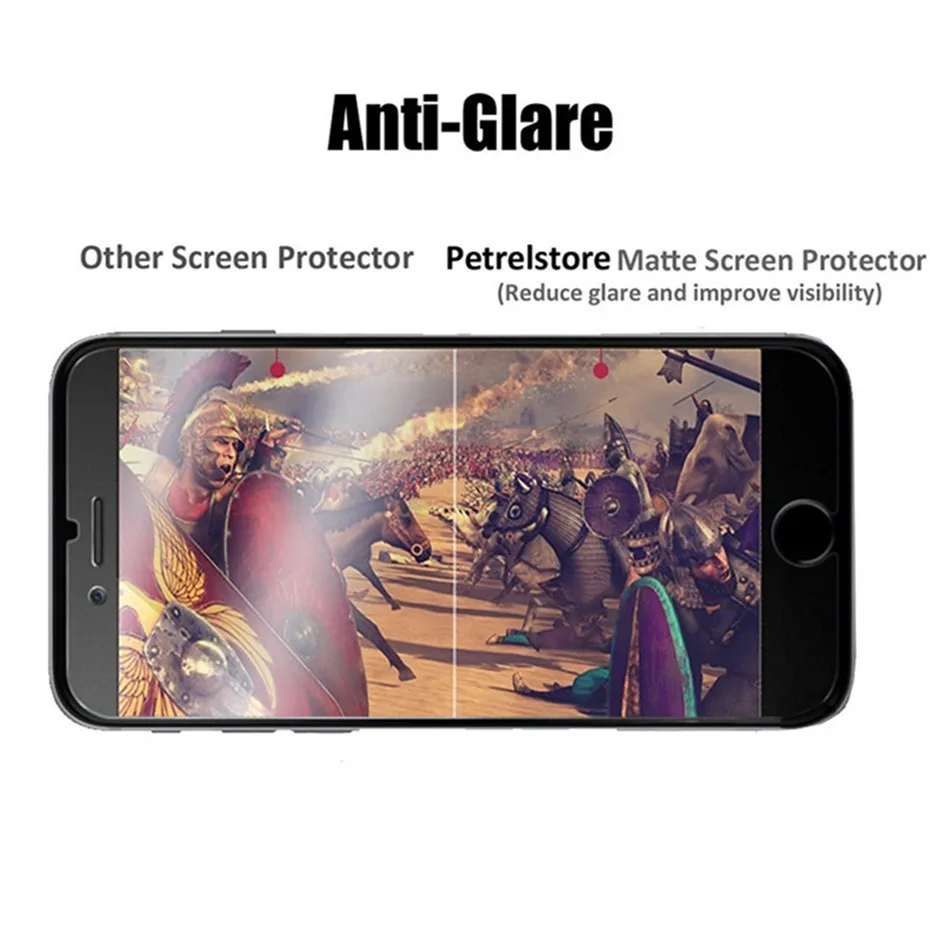 Матовое защитное стекло на iphone 7 8 6 6s plus iphone 11Pro XS Max XR без отпечатков пальцев протектор экрана для iphone 7 6s 5 5S 5c SE