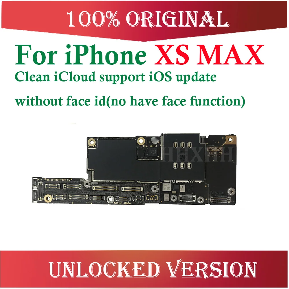 Материнские платы Для iPhone Xs Max, 64 ГБ, 256 ГБ, 512 ГБ, материнские платы с чипами ios, все функции протестированы