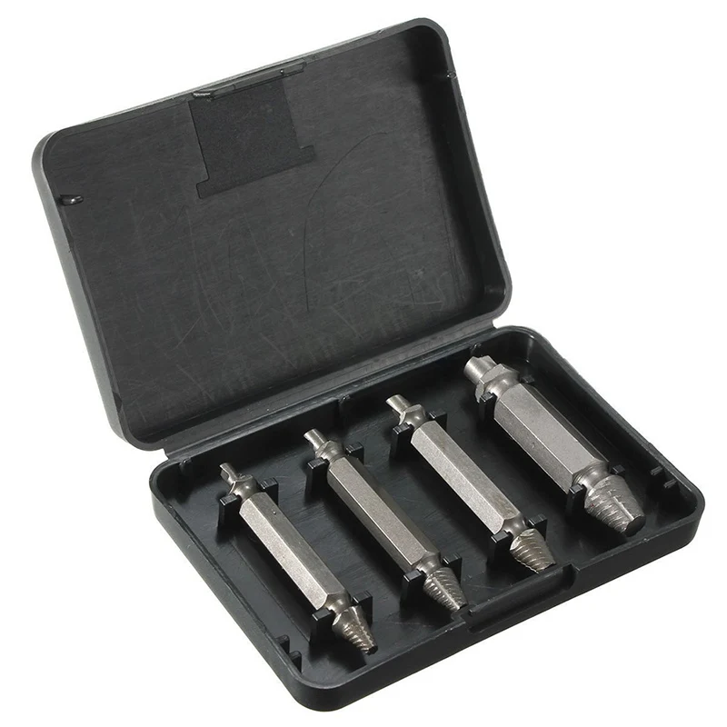 

1 Set 4 PCS Screw Extractor Drill Bits Remover Out Stud Tools