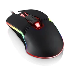 Проводная игровая клавиатура Мышь 4000 Точек на дюйм 4-Скорость Точек на дюйм регулировки RGB Подсветка для портативных ПК новое поступление