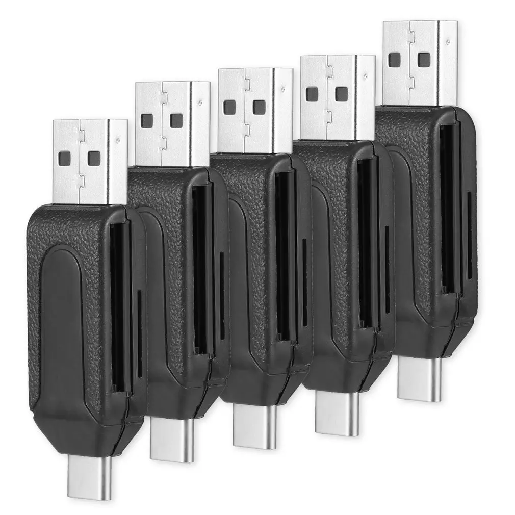 1 шт./5 шт. высокоскоростной 480 Мбит/с OTG USB 2,0 type-C считыватель карт памяти для TF Micro карты - Цвет: 5pcs