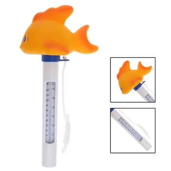 

Floating Pond Thermometer Swimming Pool Monitor Water Temperature Gauge Rope Tether Floating Pool Thermometer