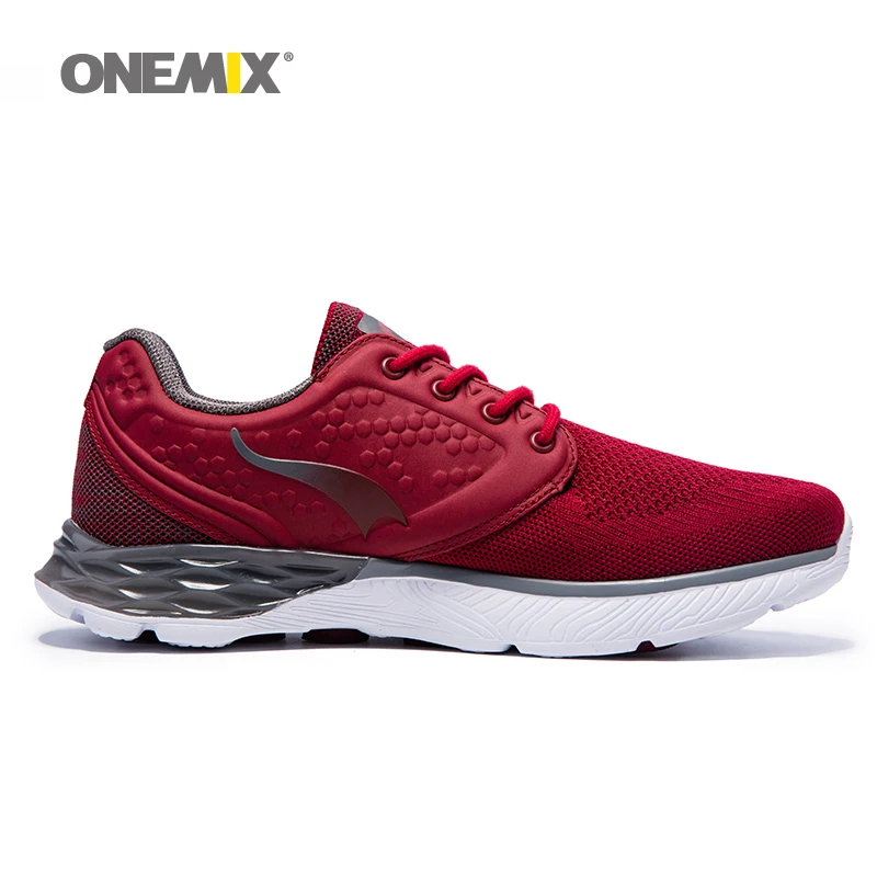ONEMIX Men Running Shoes Breathable Walking Sneakers Light Sport Retro Trending Style Athletic Outdoor Trekking Walking Footwear