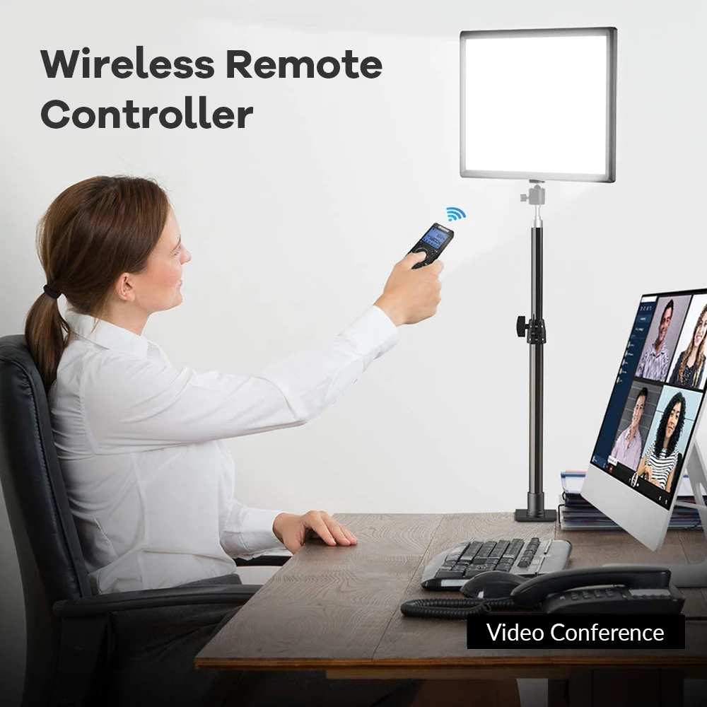 Suporte de Controle Iluminação do Painel Fotografia ao Vivo Lâmpada de Preenchimento Luz de Vídeo Led com Tripé Profissional Remoto Pode Escurecido Photo Studio Ser - Image 5