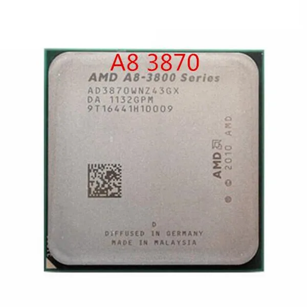 Четырехъядерный процессор AMD 3870 AD3870WNZ43GX A8 100% рабочий для настольного компьютера |