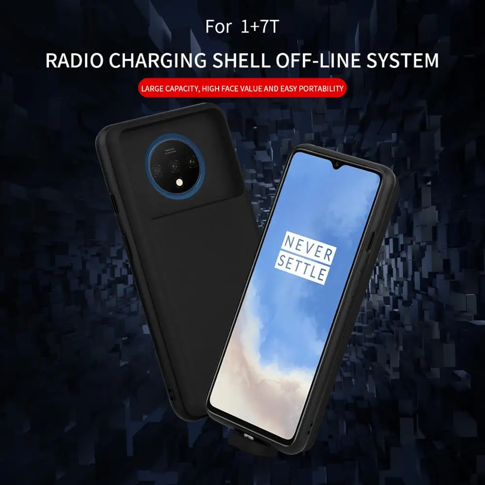 Чехол для аккумулятора OnePlus 7T на 7000 мАч магнитное Внешнее зарядное устройство