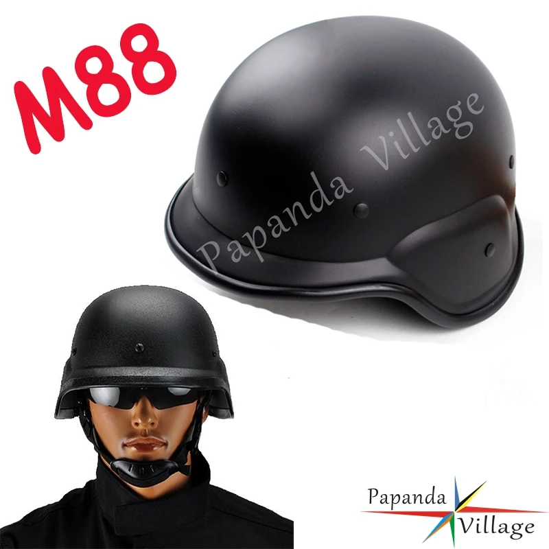 

Plastic M88 Tactical Military Helmet Camouflage Helmet Tactics CS US Military Army Combat Safety IIIA BK Motorcycle Helmets