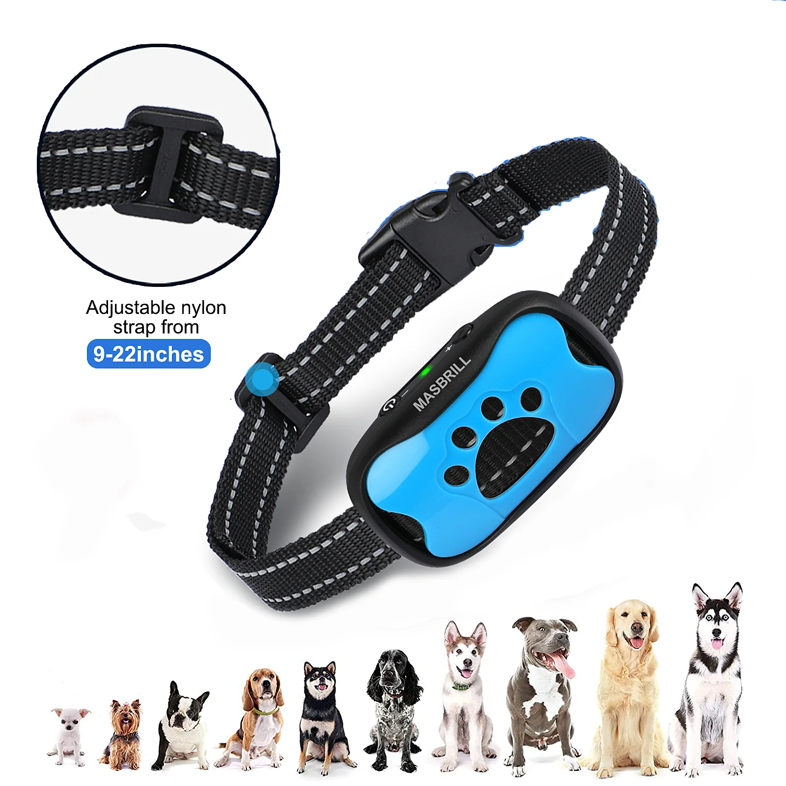 Collar antiladridos para perros, vibrador pitido, vibración y sonido, mascotas inofensoras, dispositivo eléctrico, suministros|Dispositivos antiladridos| - AliExpress