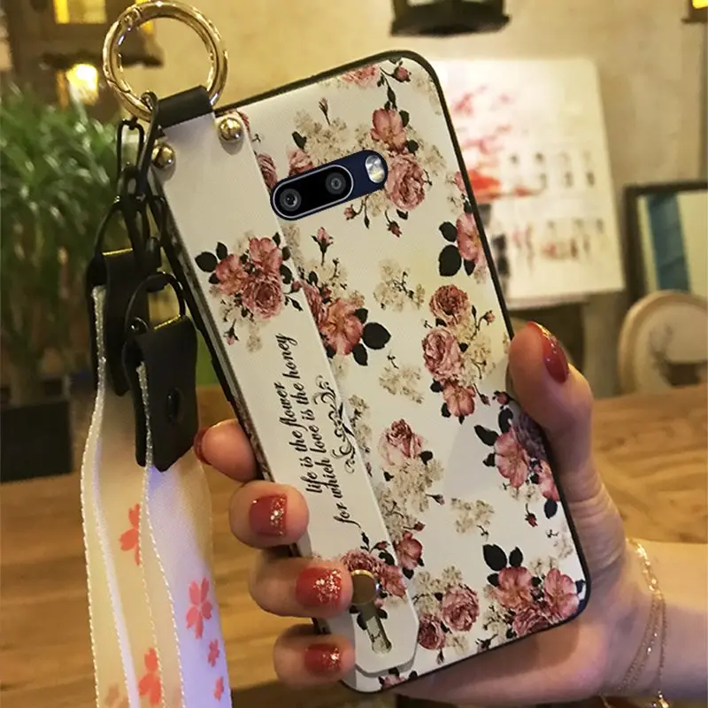 Грязеотталкивающий противоударный чехол для телефона LG V50S модный дизайн ремешок