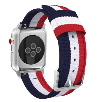 

MoKo Band for Apple Watch 42mm 44mm,Fine Woven Nylon Adjustable Replacement Sport Strap for iWatch 42mm 44mm Series 4/3/2/1