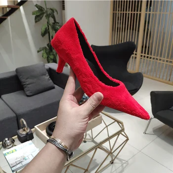

2019 women's pointed high-heeled shoes