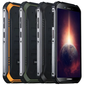 Перейти на Алиэкспресс и купить DOOGEE S40 Pro глобальная версия 5,45 дюймов IP68/IP69K Водонепроницаемая NFC Android 10,0 4650mAh 13MP двойная задняя камера 4 Гб 64 Гб Helio A25