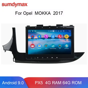 

4+64G Android 9.0 car dvd player for opel mokka 2017 with gps navigaiton bluetooth px5 octa core audio stereo wifi 4G
